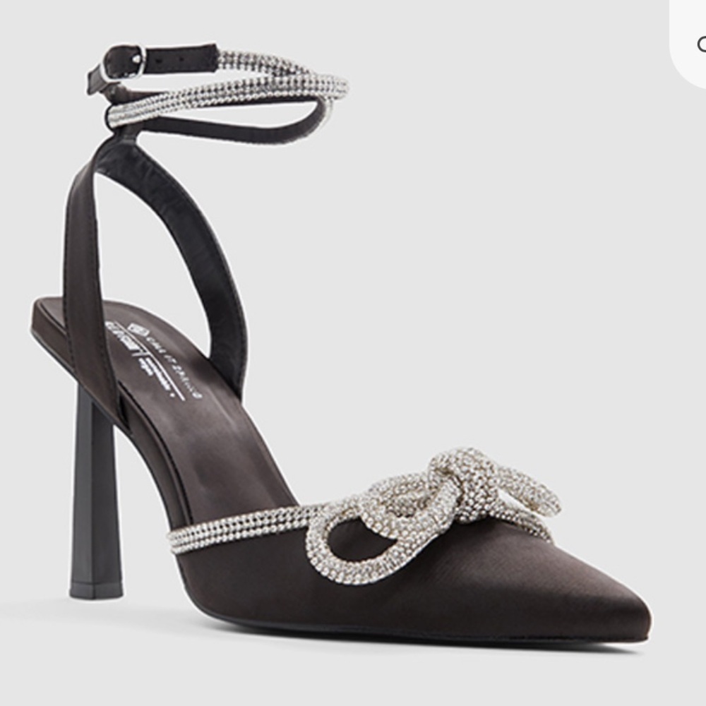 Call it Spring Rhinestone Bow Galaa Heels - Picture 1 of 8